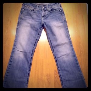 Sz 29R ladies Ariat boot cut blue jeans